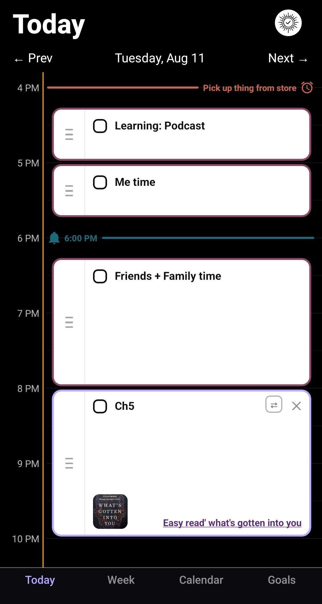Daymade app screen 8